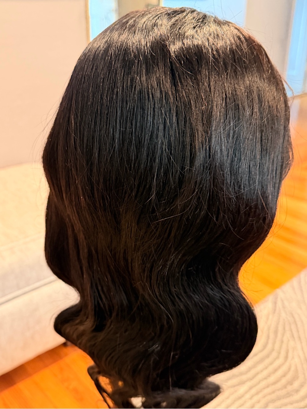 22” Natural Black Body Wave 13x6 HD Lace Front Human Hair Wig #225 - Picture 5 of 17